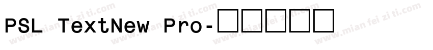 PSL TextNew Pro字体转换